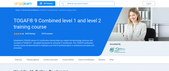 TOGAF 9 Curso de treinamento combinado de nível 1 e nível 2