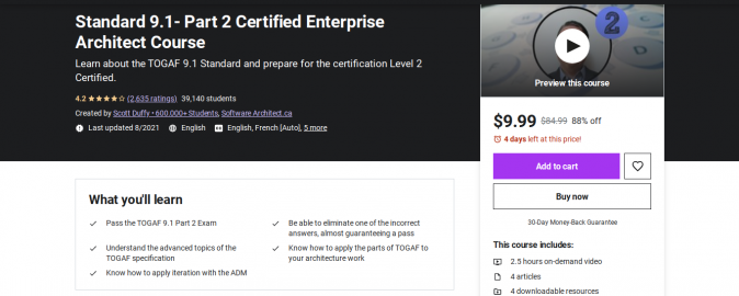 Curso Udemy Standard 9.1 - Parte 2 Certified Enterprise Architect