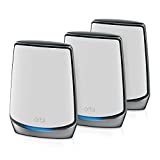 NETGEAR Sistema Wi-Fi 6 mesh tri-band Orbi Whole Home (RBK853) – Router con 2 extender satellitari, copertura fino a 7.500 piedi quadrati, 100 dispositivi, AX6000 (fino a 6 Gbps)