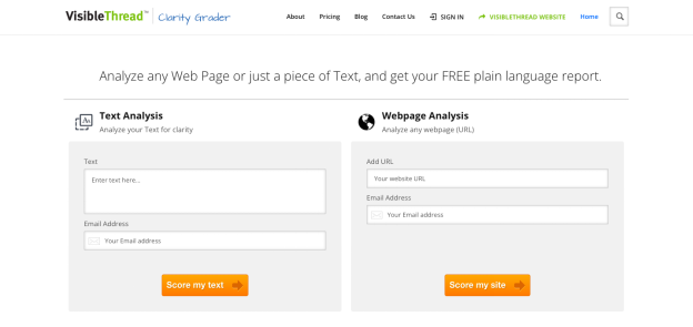 10 个免费的最佳网站评分工具 9 clarity grader