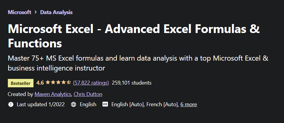 analisi dei dati excel
