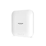 Titik Akses Nirkabel NETGEAR (WAX214) - WiFi 6 Kecepatan AX1800 Dual-Band | Port PoE Ethernet 1 x 1G | Hingga 128 Perangkat | 802.11ax | Keamanan WPA3 | MU-MIMO | Adaptor Daya Tidak Termasuk