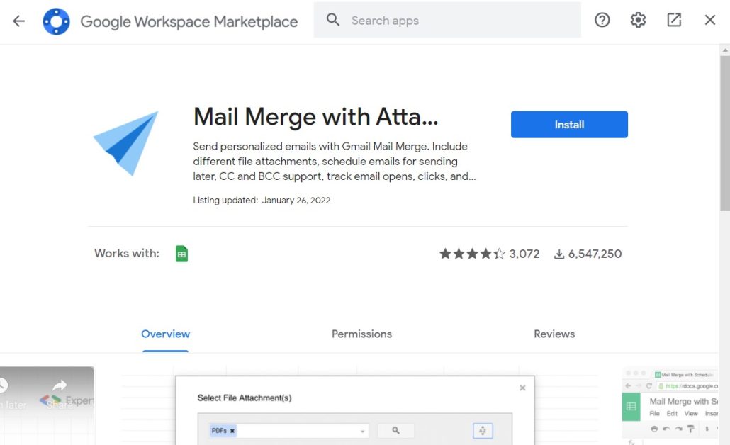 การติดตั้งโปรแกรมเสริม Google ชีต