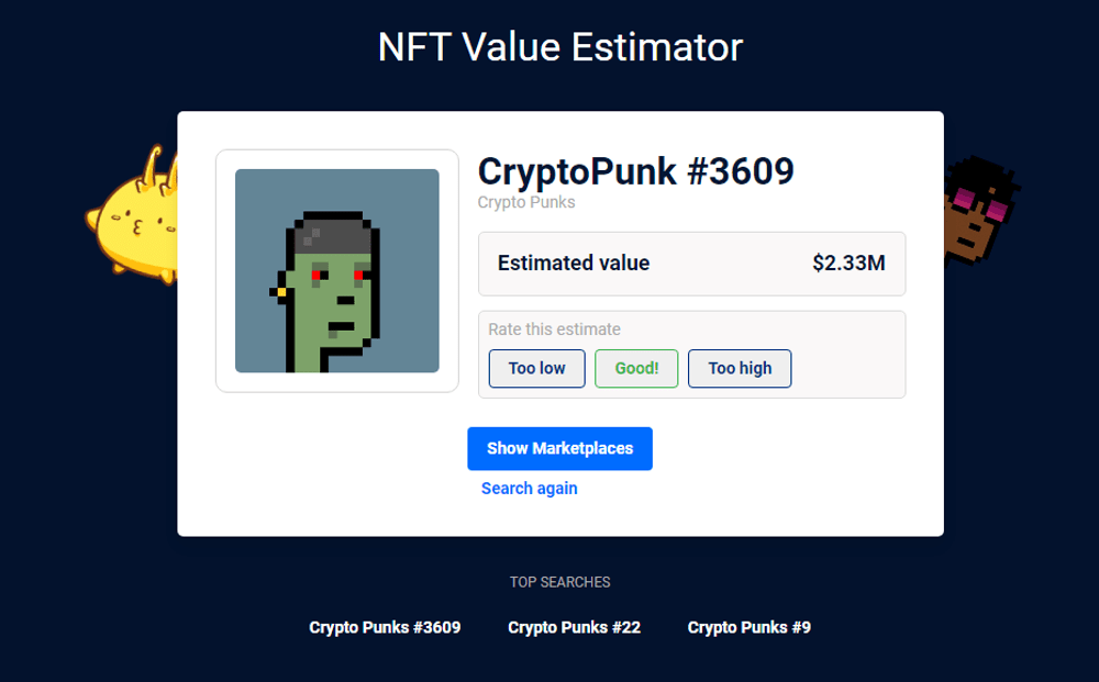 Estymator wartości NFT