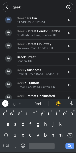 google maps android düştü pin