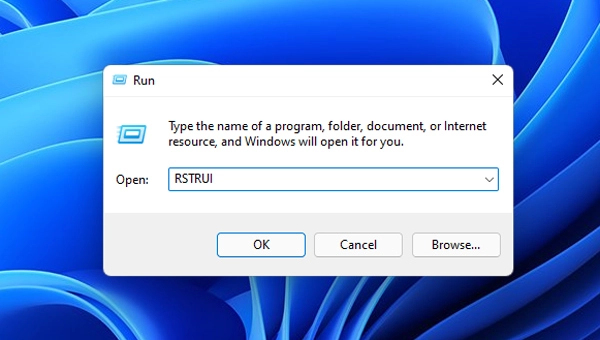 タイプ-RSTRUI-in-Run-App-to-launch-System-Restore