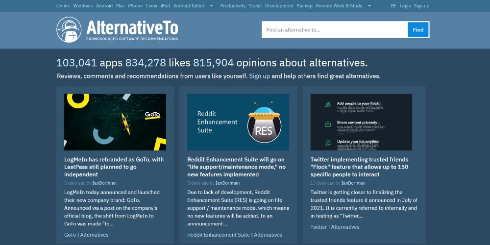 Alternative zur Website