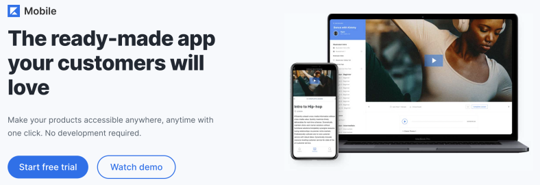 aplicación móvil kajabi