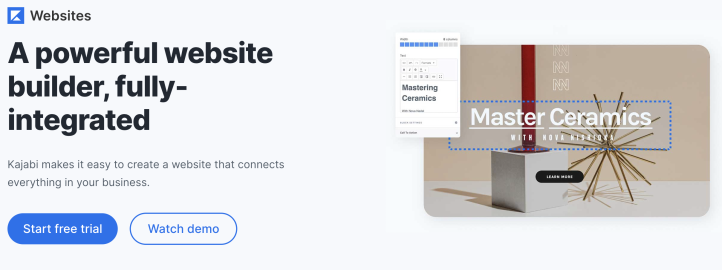 creador de sitios web kajabi
