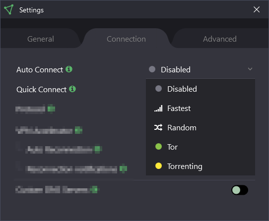 connessione rapida proton VPN