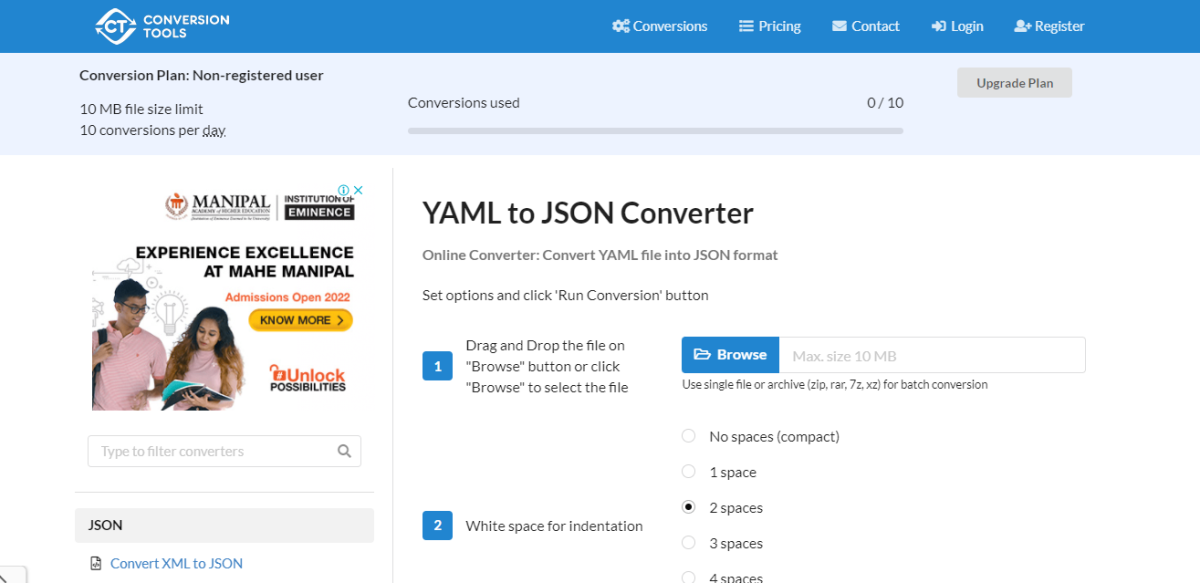 Herramientas de conversión