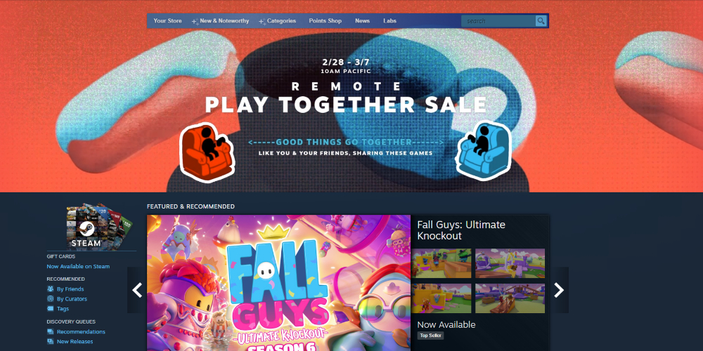 Steam هي منصة بث مباشر