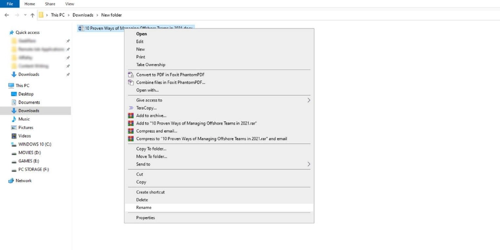 워드 파일 확장자 변경