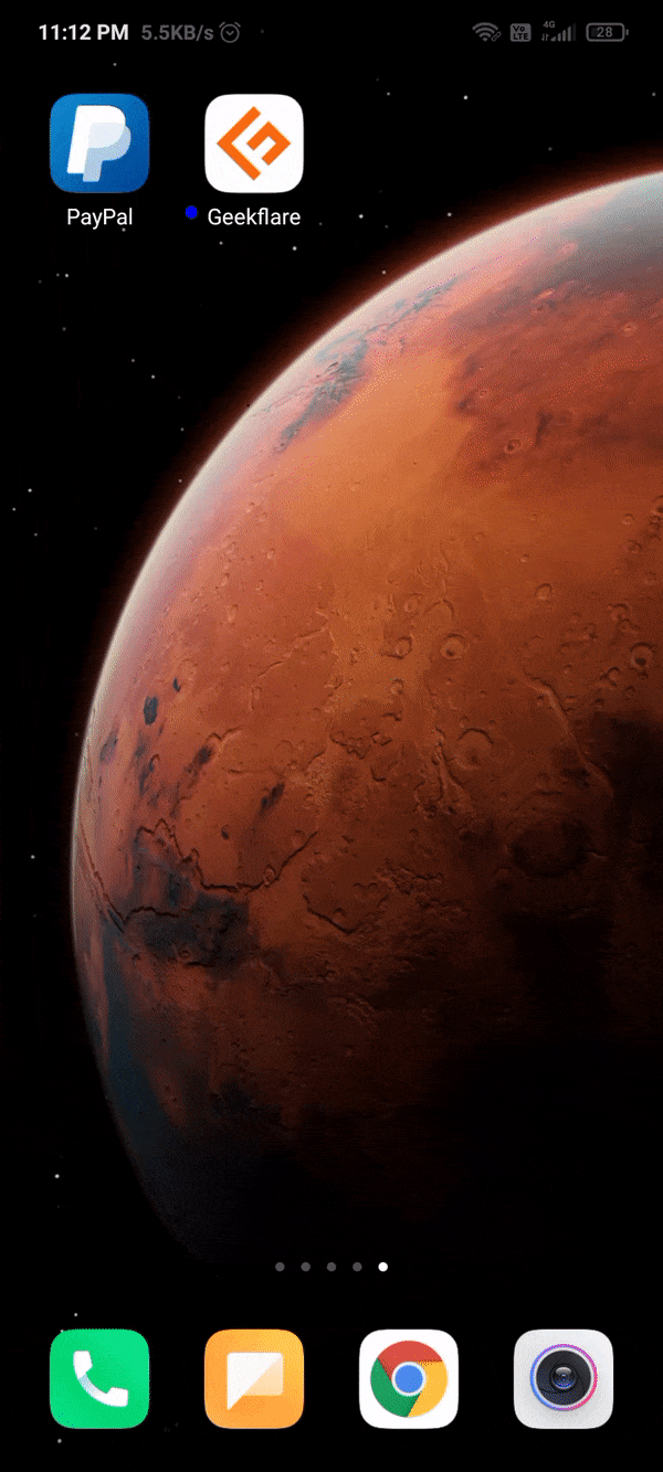 Cortocircuito pWA en cromo