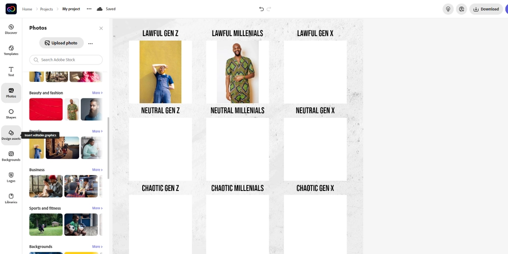 Ajout d'images au graphique