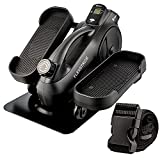 LifePro Under Desk Elliptical - 근육을 강화하고 심혈관 건강을 강화하는 Under Desk Pedal 운동기 - 다리 회복 및 치료를 위한 LCD 모니터가 있는 고정식 책상 운동 장비