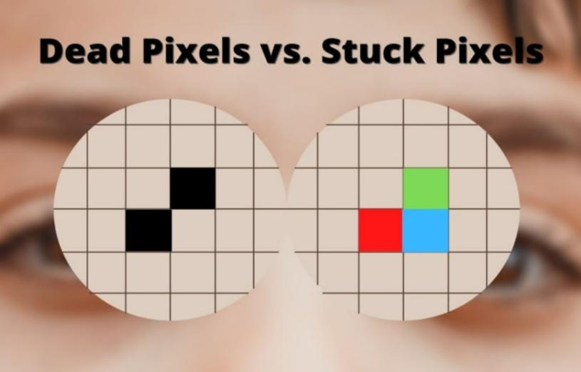 Pixels morts et coincés