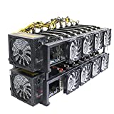 Système complet de plate-forme minière SOONTECH pour Ethereum Coin avec Windows 10, carte mère minière comprenant CPU, SSD, RAM, PSU. Machine d'exploitation minière à ciel ouvert, machine d'exploitation minière à cadre (EXCLUANT GPU/1 Couche Mining RIG)