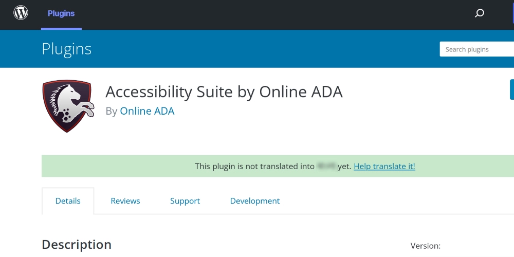 Extensions d'accessibilité WordPress de la suite d'accessibilité