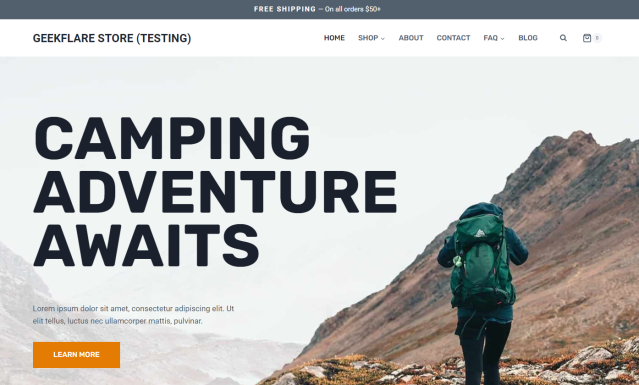 templat berkemah pembuat toko