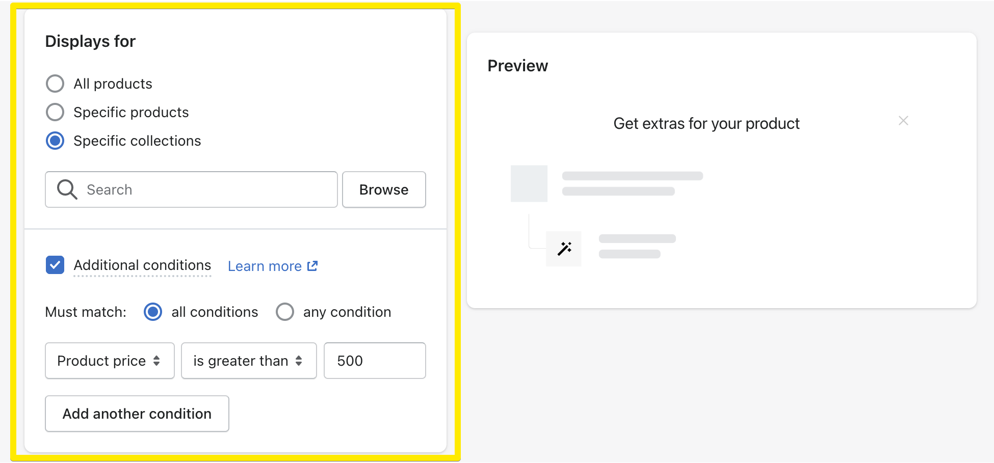 Paramètres du porte-bonbons