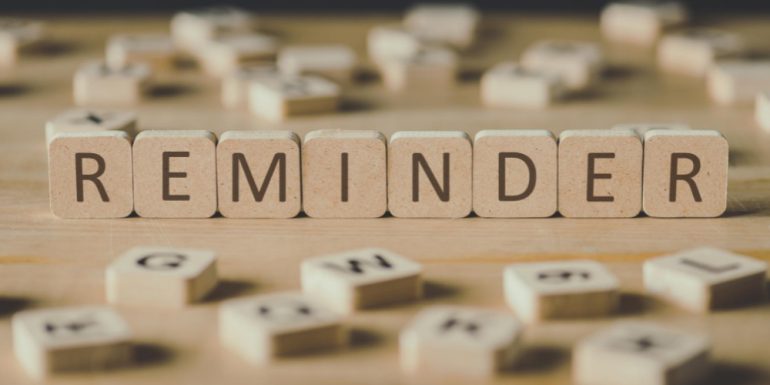 Peta jalan proyek Berfungsi sebagai Pengingat