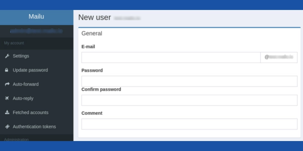 Servidor de correo electrónico autohospedado de Mailu