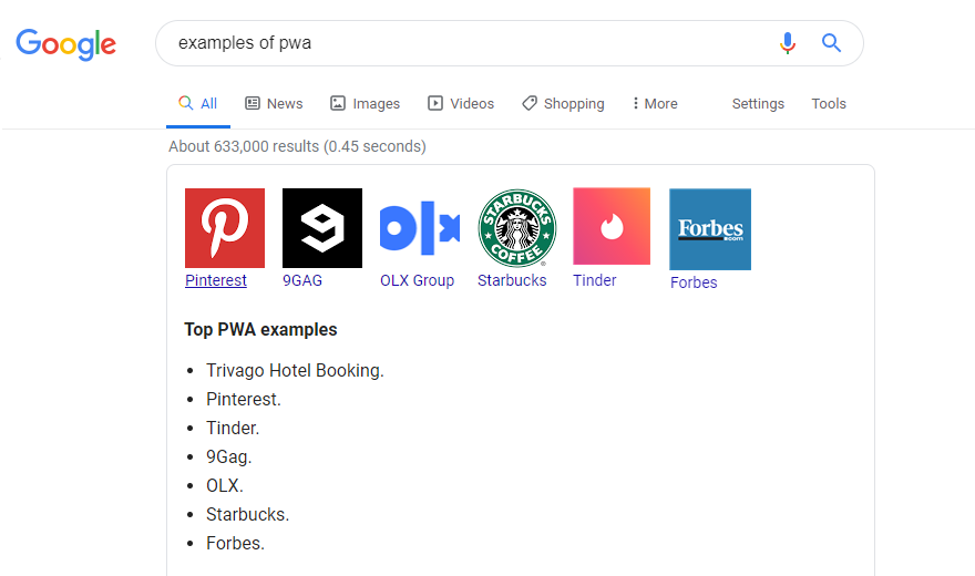 pourquoi l'application web progressive magento