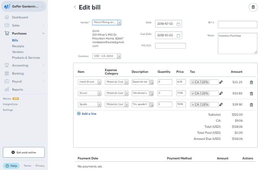 웨이브 회계 검토