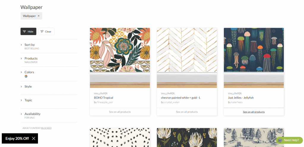 vinde articole lucrate manual pe piața Spoonflower