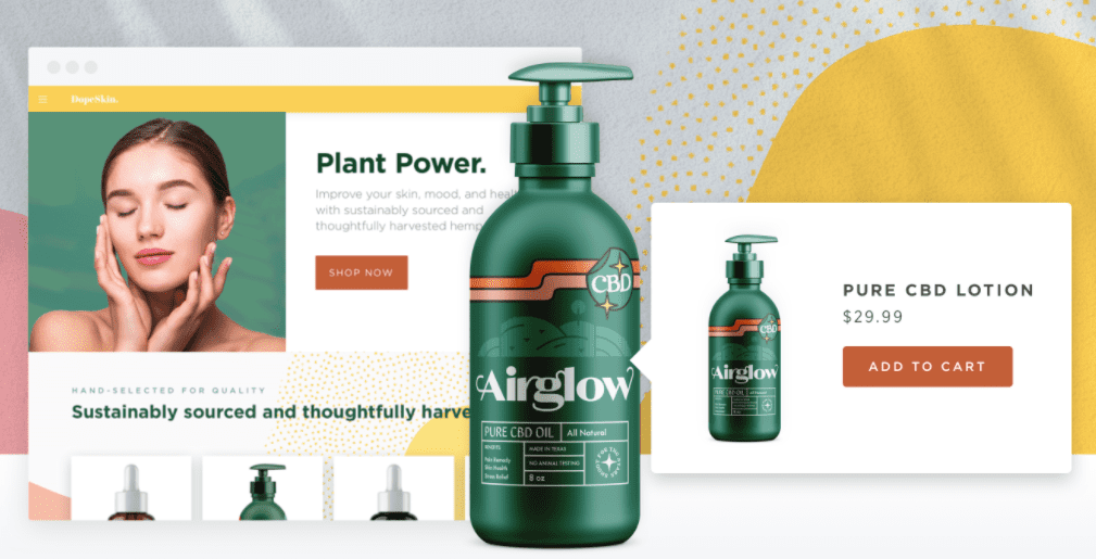 BigCommerce CBD çevrimiçi mağaza örneği.