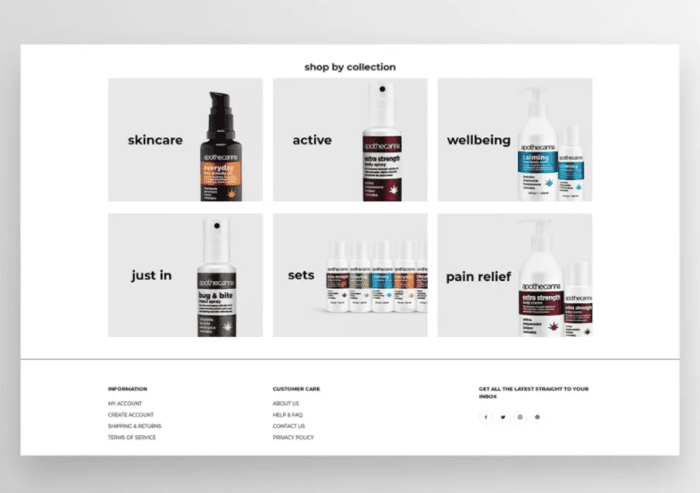 WooCommerce CBD çevrimiçi mağazası.