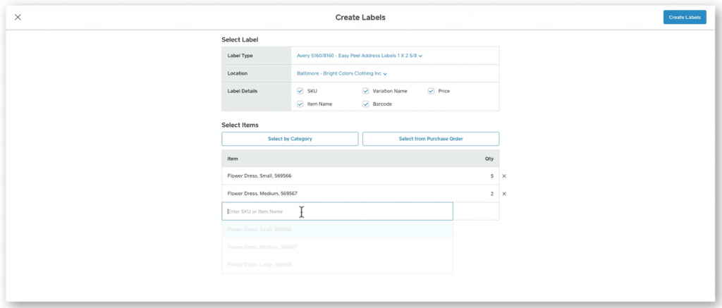 Przykład generatora kodów kreskowych.