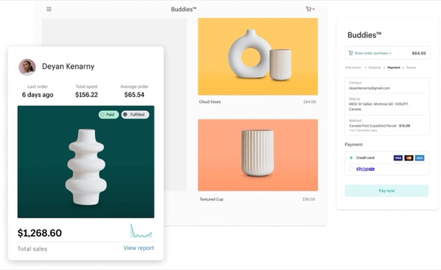 Скриншот магазина Shopify