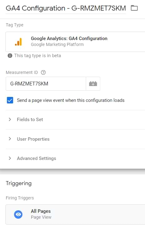 لقطة شاشة توضح كيفية تسمية العلامة