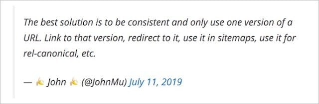 Użyj spójnego końcowego ukośnika w adresie URL