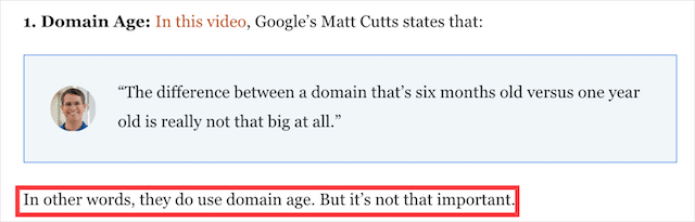 Factor de clasare a vârstei domeniului
