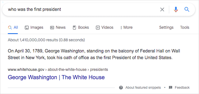 질문 기반 추천 스니펫