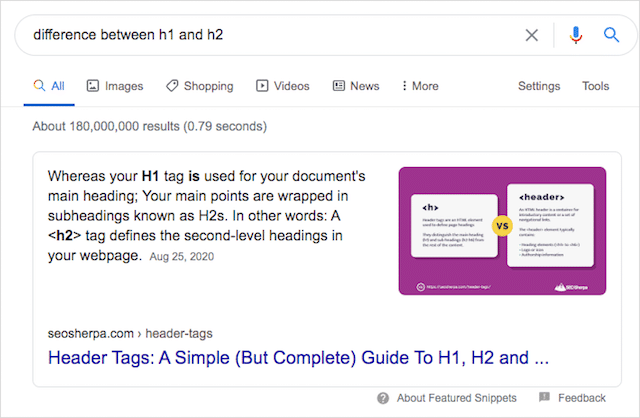 이미지가 있는 단락 추천 스니펫