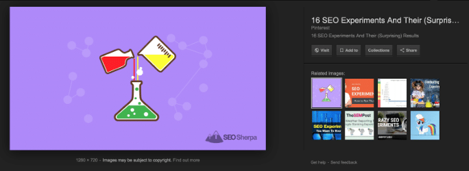 تجارب تحسين محركات البحث نتائج البحث عن الصور