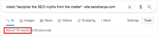 Operador de búsqueda en texto
