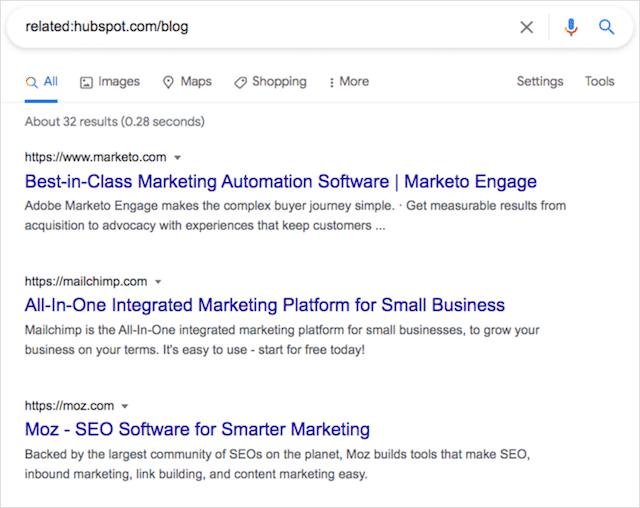 Operador de búsqueda relacionado