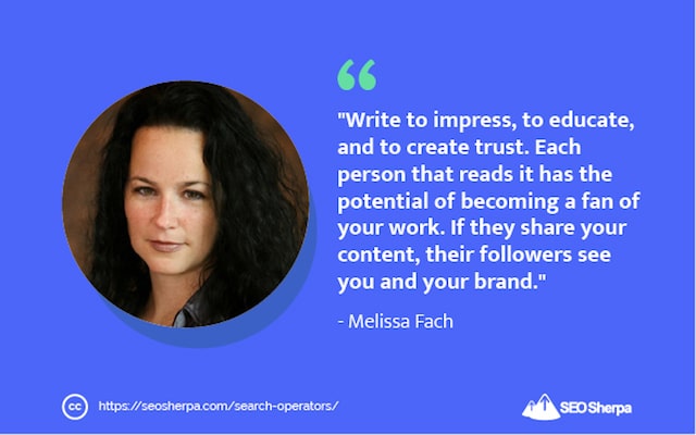 Cotización SEO de Melissa Fach