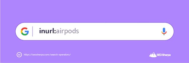 Operador de búsqueda de Google en URL