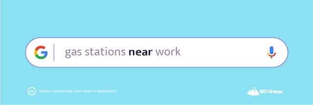 Operadores de búsqueda de Google cerca