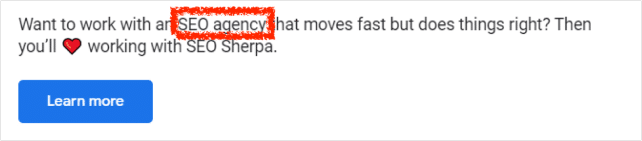 استخدام الكلمات الرئيسية في مشاركات جوجل