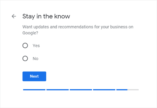 الاشتراك في تحديثات Google My Business