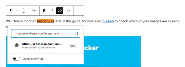 Texto âncora interno