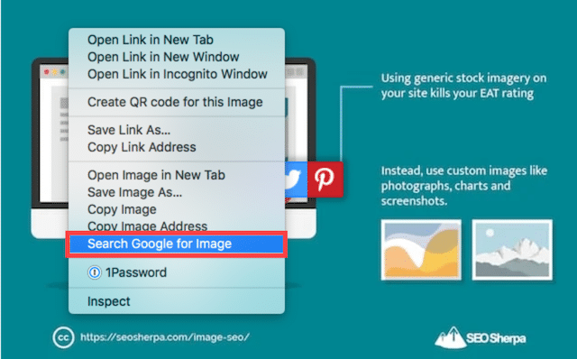 Pesquisa reversa de imagens do Chrome