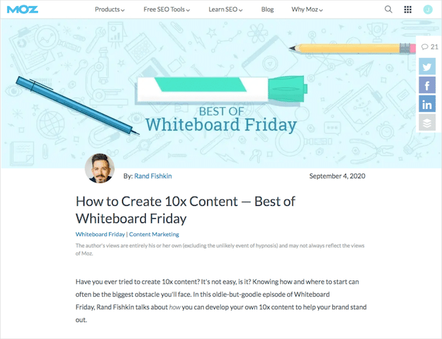 10X Conteúdo Quadro Branco sexta-feira